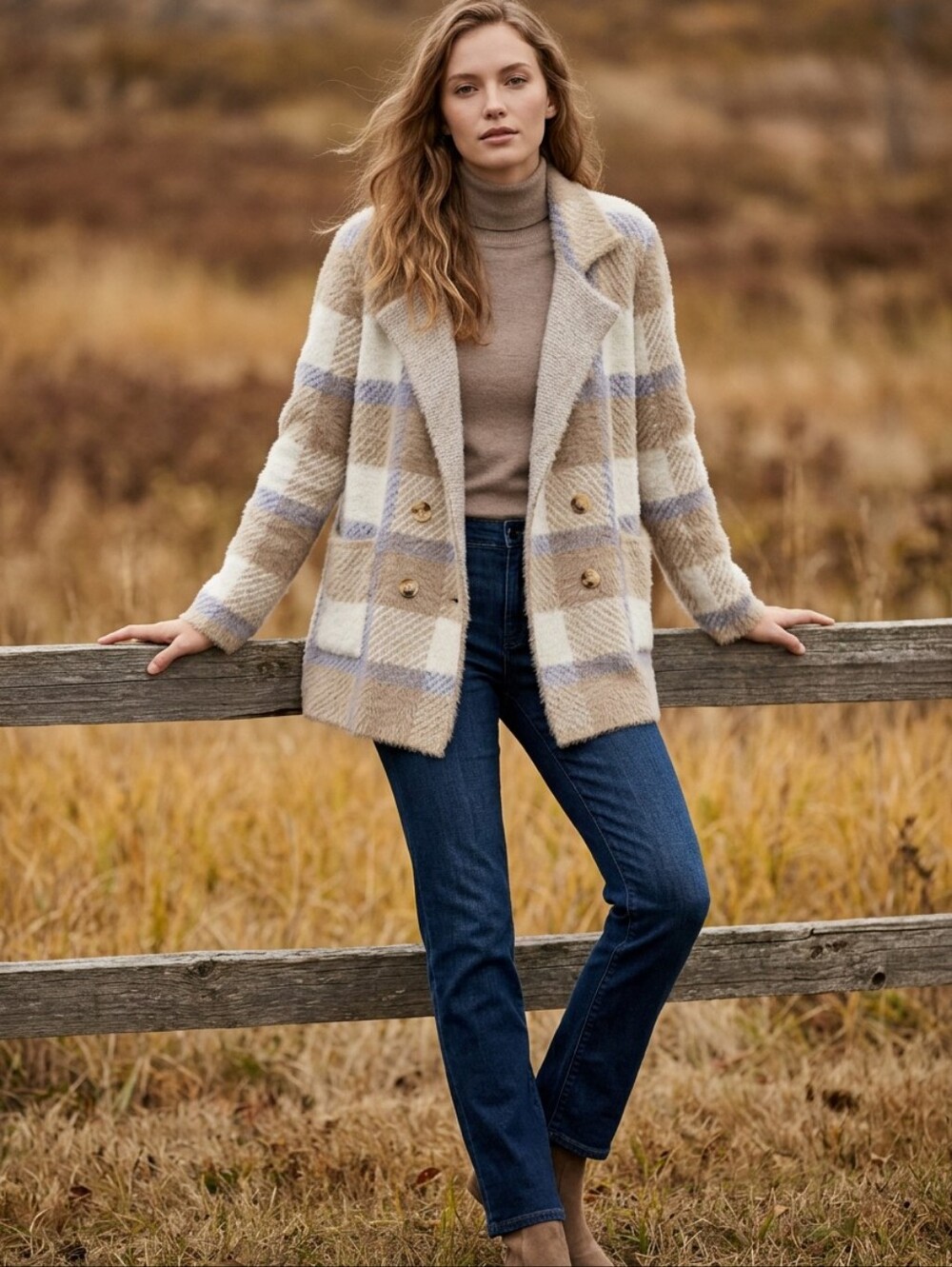 Rain + Rose Nordstrom Open Front Soft Fuzzy Cardigan Sweater Oversized. Size M